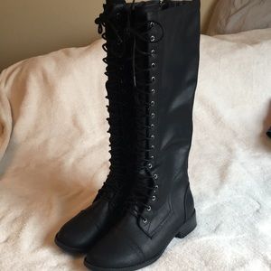 Lane Bryant Lace Up Boots-NEVER WORN!